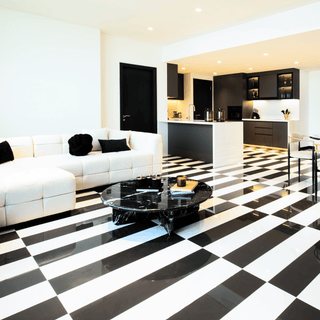 Black Tie Coffee Table - Elegant Black Marquina Marble Design