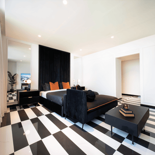 Black Tie Chaise and Cushion - Stylish Comfort for Your Home