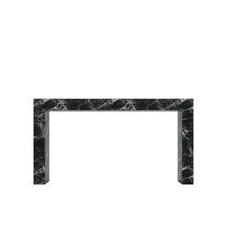 Black Tie Console Table - Luxurious Black Marble Accent