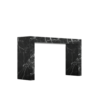 Black Tie Console Table - Luxurious Black Marble Accent