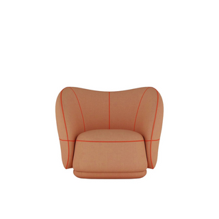 Popsicle Armchair - Luxurious Pastel Coral Design