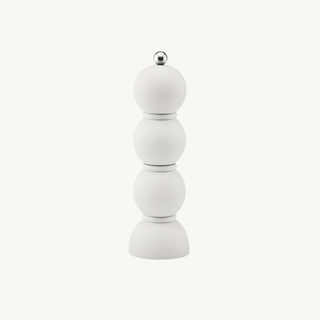 Scandi Bobbin Salt & Pepper Mill – Matte White Acrylic