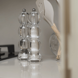 Icy Bobbin Salt & Pepper Mill – Clear Acrylic