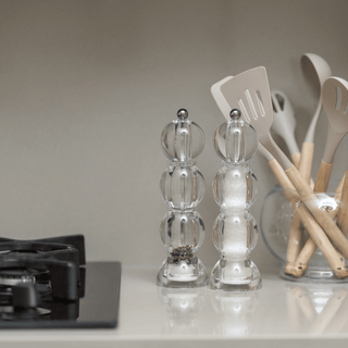 Icy Bobbin Salt & Pepper Mill – Clear Acrylic