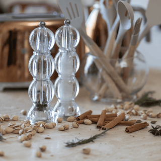 Icy Bobbin Salt & Pepper Mill – Clear Acrylic