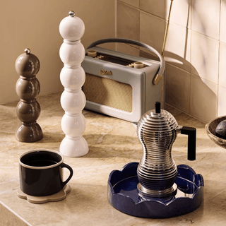 Grande Bobbin Salt & Pepper Mill – White Lacquered
