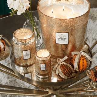 Voluspa Gilt Pomander & Hinoki 5 Wick Hearth Candle 123oz