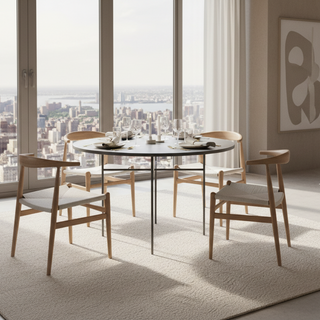 New York Long Island Round Dining Table