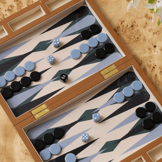Lacquered Backgammon Set