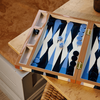 Lacquered Backgammon Set