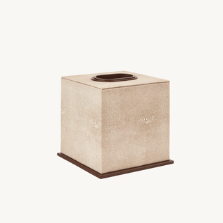 Sophie Paterson Faux Shagreen Tissue Box – Ecru