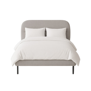Yarra Bed - Stylish Grey Upholstered Frame with Sturdy Support